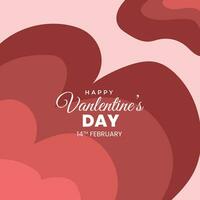 Valentine Day Abstract background with Red rose Color vector