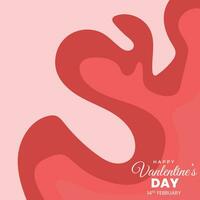 Valentine Day Abstract background with Red rose Color vector