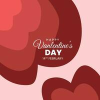 Valentine Day Abstract background with Red rose Color vector