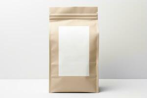 AI Generated paper bags on gray photo