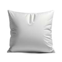 Illustration of white pillow on a transparent background. AI Generative png