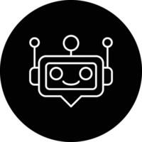 icono de vector de robot