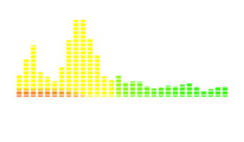 sonido ola ligero partículas sonido espectro danza png