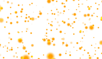 3D abstract digital technology yellow-orange light particles png