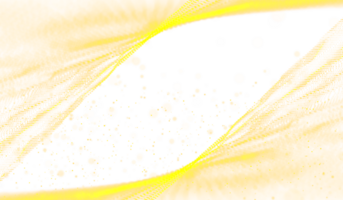 3d astratto digitale tecnologia giallo-arancione leggero particelle onda png