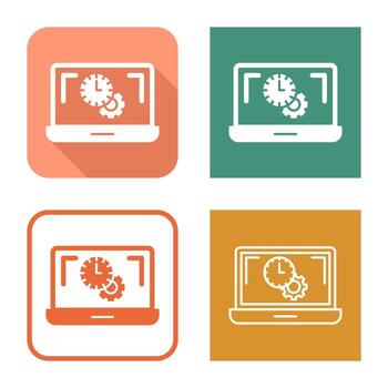 icono de vector de tiempo flexible