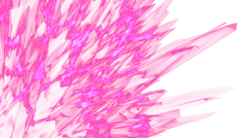 3d abstrakt digital teknologi rosa ljus partiklar png