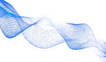 3d abstrakt digital teknologi blå ljus partiklar png