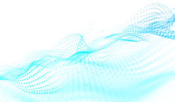 3d abstrakt Digital Technologie Blau Licht Partikel png