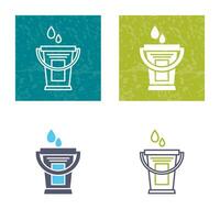 Water Bucket Vector Icon