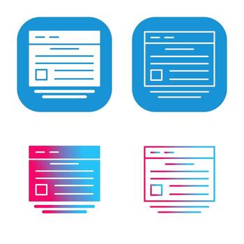 Website Vector Icon