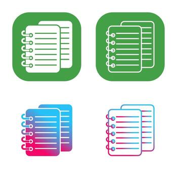 icono de vector de notas