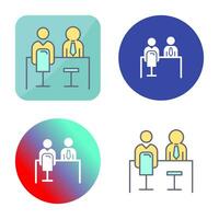 Employee Interview Vector Icon