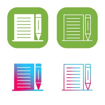 nota, vector, icono vector