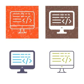 icono de vector de codificación