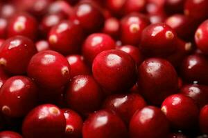 Red cranberry background photo