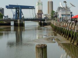 husum at the north sea in germany photo