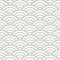 Brown Japanese wave pattern background. Japanese pattern vector. Waves background illustration. for clothing, wrapping paper, backdrop, background, gift card. vector