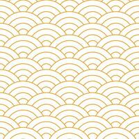 Orange Japanese wave pattern background. Japanese pattern vector. Waves background illustration. for clothing, wrapping paper, backdrop, background, gift card. vector