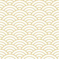 Orange Japanese wave pattern background. Japanese pattern vector. Waves background illustration. for clothing, wrapping paper, backdrop, background, gift card. vector