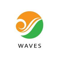 Water wave Logo vector and symbol Template