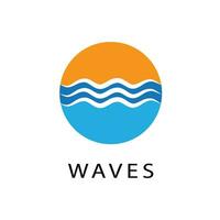 Water wave Logo vector and symbol Template