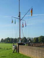 grieth village at the river rhine photo