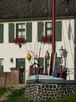 grieth village at the river rhine photo