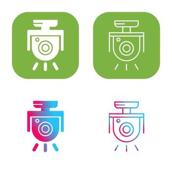 icono de vector de cámara de seguridad