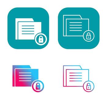 icono de vector de seguridad de datos