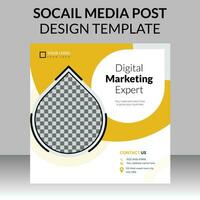 Digital Marketing Agency For Social Media post Template vector