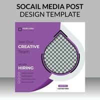 Digital Marketing Agency For Social Media post Template vector