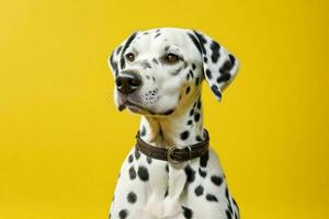 Photo of dalmatian dog. AI Generative Pro Photo