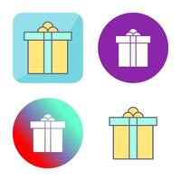 icono de vector de caja de regalo