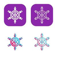 Ship Wheel Vector Icon