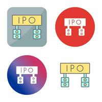 Ipo Vector Icon