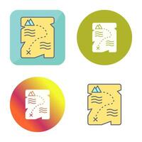 Treasure Map Vector Icon