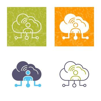 icono de vector de red