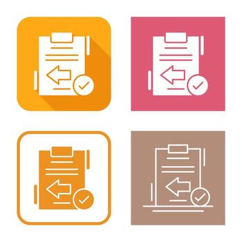 icono de vector de retorno