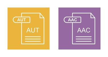 AAC and AUT Icon vector