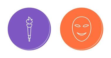 Museum Torch and Ancient Icon vector