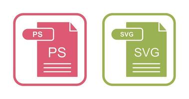 PS and SVG Icon vector