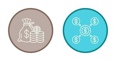 Saving and Distribution Icon vector