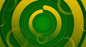 abstract background vector template with fresh green color and circle concept. Vector illustration