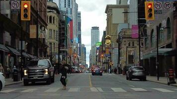 centro da cidade, Toronto Ontário, video