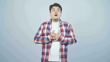 Man with shortness of breath. video