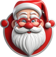 uma fofa santa claus pintura. gerado por ai. png