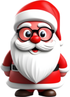 uma fofa santa claus pintura. gerado por ai. png