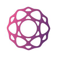 Abstract image of a perforated circle vector
