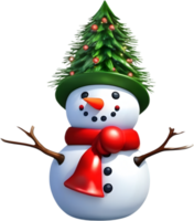 bonhomme de neige célébrer le A venir Noël vacances. ai-généré. png